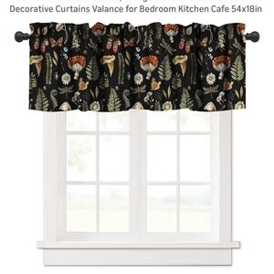 Nature-Inspired Valance’s with Mushrooms and Ferns